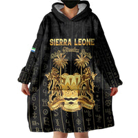 Personalized Sierra Leone Vai Syllabary Vertical Pattern Wearable Blanket Hoodie - Wonder Print Shop