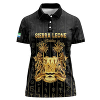Personalized Sierra Leone Vai Syllabary Vertical Pattern Women Polo Shirt - Wonder Print Shop