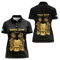 Personalized Sierra Leone Vai Syllabary Vertical Pattern Women Polo Shirt - Wonder Print Shop