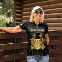 Personalized Sierra Leone Vai Syllabary Vertical Pattern Women Polo Shirt - Wonder Print Shop