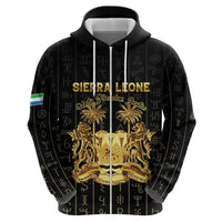 Personalized Sierra Leone Vai Syllabary Vertical Pattern Zip Hoodie - Wonder Print Shop