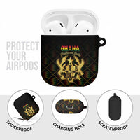 Ghana Kente Pattern AirPods Case The Heart of Gold of Africa - Wonder Print Shop