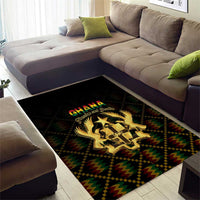 Ghana Kente Pattern Area Rug The Heart of Gold of Africa - Wonder Print Shop