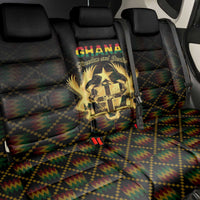 Ghana Kente Pattern Back Car Seat Cover The Heart of Gold of Africa - Wonder Print Shop
