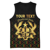 Personalized Ghana Kente Pattern Basketball Jersey The Heart of Gold of Africa - Wonder Print Shop