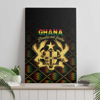 Ghana Kente Pattern Canvas Wall Art The Heart of Gold of Africa - Wonder Print Shop