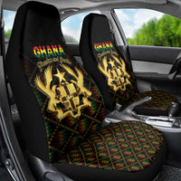 Ghana Kente Pattern Car Seat Cover The Heart of Gold of Africa - Wonder Print Shop