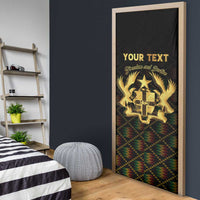 Personalized Ghana Kente Pattern Door Cover The Heart of Gold of Africa - Wonder Print Shop