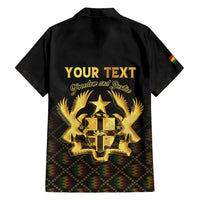 Personalized Ghana Kente Pattern Family Matching Long Sleeve Bodycon Dress and Hawaiian Shirt The Heart of Gold of Africa - Wonder Print Shop
