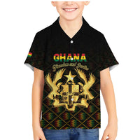 Personalized Ghana Kente Pattern Family Matching Mermaid Dress and Hawaiian Shirt The Heart of Gold of Africa - Wonder Print Shop