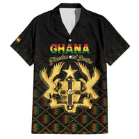 Personalized Ghana Kente Pattern Family Matching Off Shoulder Short Dress and Hawaiian Shirt The Heart of Gold of Africa - Wonder Print Shop