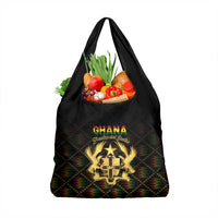 Ghana Kente Pattern Grocery Bag The Heart of Gold of Africa - Wonder Print Shop