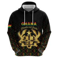 Personalized Ghana Kente Pattern Hoodie The Heart of Gold of Africa - Wonder Print Shop