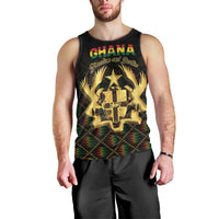 Personalized Ghana Kente Pattern Men Tank Top The Heart of Gold of Africa - Wonder Print Shop