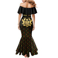 Personalized Ghana Kente Pattern Mermaid Dress The Heart of Gold of Africa - Wonder Print Shop