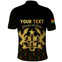 Personalized Ghana Kente Pattern Polo Shirt The Heart of Gold of Africa - Wonder Print Shop