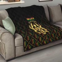 Ghana Kente Pattern Quilt The Heart of Gold of Africa - Wonder Print Shop