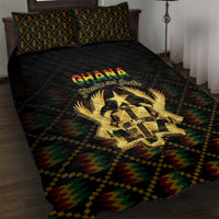 Ghana Kente Pattern Quilt Bed Set The Heart of Gold of Africa - Wonder Print Shop