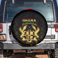 Ghana Kente Pattern Spare Tire Cover The Heart of Gold of Africa - Wonder Print Shop
