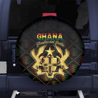 Ghana Kente Pattern Spare Tire Cover The Heart of Gold of Africa - Wonder Print Shop