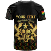 Personalized Ghana Kente Pattern T Shirt The Heart of Gold of Africa - Wonder Print Shop