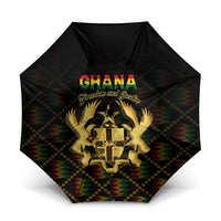 Ghana Kente Pattern Umbrella The Heart of Gold of Africa - Wonder Print Shop