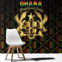 Ghana Kente Pattern Window Curtain The Heart of Gold of Africa - Wonder Print Shop