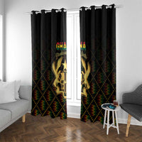 Ghana Kente Pattern Window Curtain The Heart of Gold of Africa - Wonder Print Shop