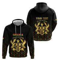 Personalized Ghana Kente Pattern Zip Hoodie The Heart of Gold of Africa - Wonder Print Shop