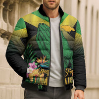Personalized Pray For Jamaica Bomber Puffer Jacket Jamaica Strong - Wonder Print Shop