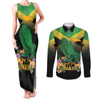 Personalized Pray For Jamaica Couples Matching Tank Maxi Dress and Long Sleeve Button Shirt Jamaica Strong - Wonder Print Shop