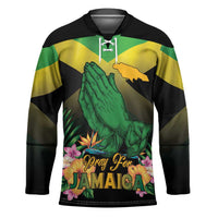 Personalized Pray For Jamaica Hockey Jersey Jamaica Strong - Wonder Print Shop
