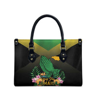 Pray For Jamaica Leather Bag Jamaica Strong - Wonder Print Shop