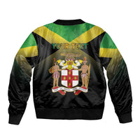 Personalized Pray For Jamaica Sleeve Zip Bomber Jacket Jamaica Strong - Wonder Print Shop
