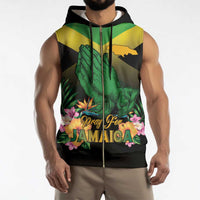 Personalized Pray For Jamaica Sleeveless Zip Hoodie Jamaica Strong - Wonder Print Shop