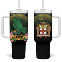 Personalized Pray For Jamaica Tumbler With Handle Jamaica Strong - Wonder Print Shop