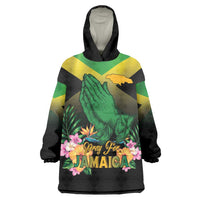 Personalized Pray For Jamaica Wearable Blanket Hoodie Jamaica Strong - Wonder Print Shop
