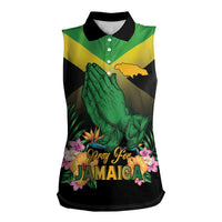 Personalized Pray For Jamaica Women Sleeveless Polo Shirt Jamaica Strong - Wonder Print Shop