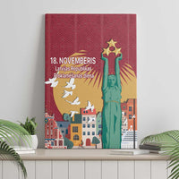 Latvia Independence Day Canvas Wall Art Latvija with Freedom Monument