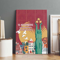 Latvia Independence Day Canvas Wall Art Latvija with Freedom Monument