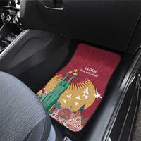 Latvia Independence Day Car Mats Latvija with Freedom Monument