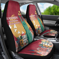 Latvia Independence Day Car Seat Cover Latvija with Freedom Monument