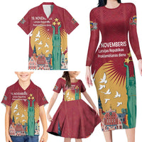 Latvia Independence Day Family Matching Long Sleeve Bodycon Dress and Hawaiian Shirt Latvija with Freedom Monument