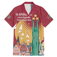 Latvia Independence Day Family Matching Mermaid Dress and Hawaiian Shirt Latvija with Freedom Monument