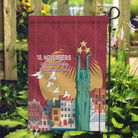Latvia Independence Day Garden Flag Latvija with Freedom Monument