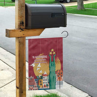 Latvia Independence Day Garden Flag Latvija with Freedom Monument