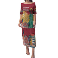 Latvia Independence Day Puletasi Latvija with Freedom Monument