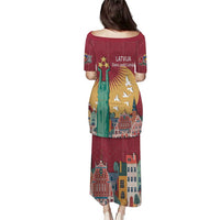 Latvia Independence Day Puletasi Latvija with Freedom Monument