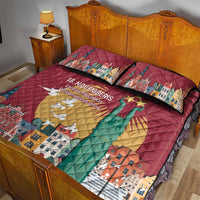 Latvia Independence Day Quilt Bed Set Latvija with Freedom Monument