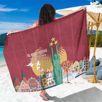 Latvia Independence Day Sarong Latvija with Freedom Monument